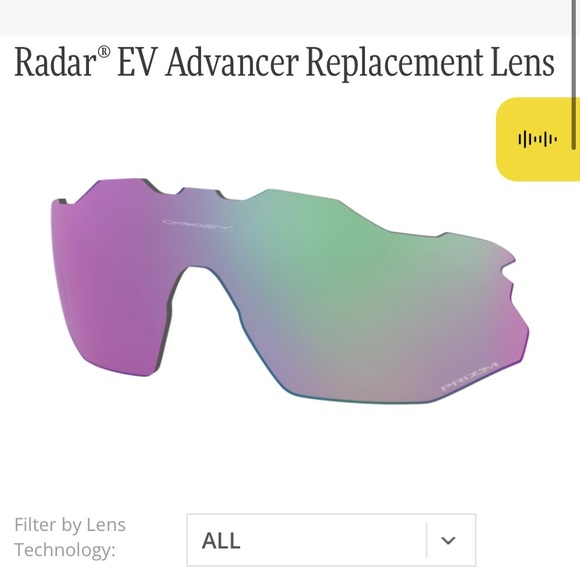 Radar® EV Advancer Replacement Lens Prizm Golf - Picture 4 of 8